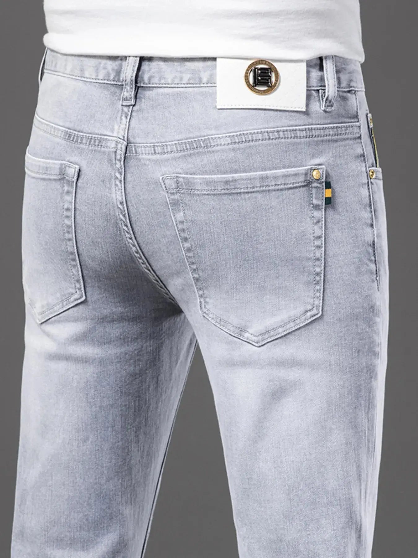 Trendsi Slim-Fit Jeans Men's Everyday Washed Denim Tapered Jeans - Stretch by Trendsi