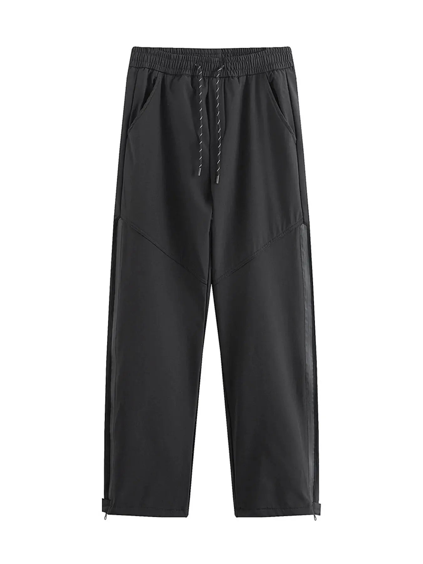 Trendsi Men's Plus Size Drawstring Wide Leg Casual Pants Comfy Fit by Trendsi