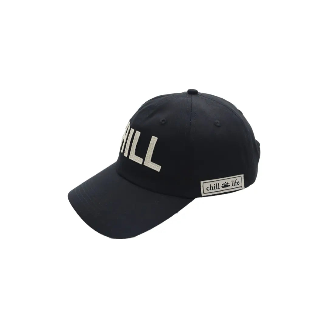 chill life style Vintage Black Cap Unisex Casual Hat Adjustable Low Profile by chill life style