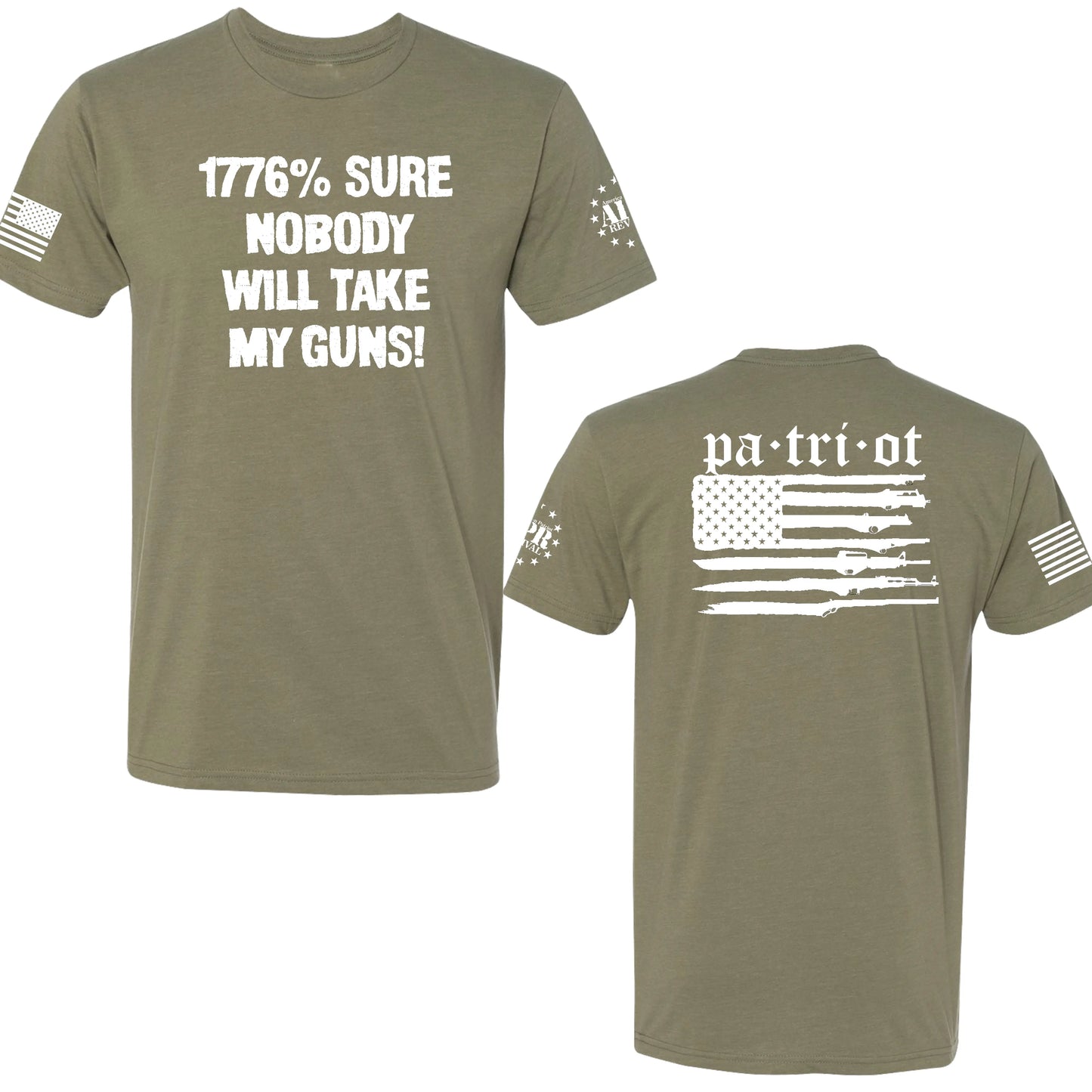T-Shirt - 1776% Sure American Patriot Graphic Tee American Patriot Revival