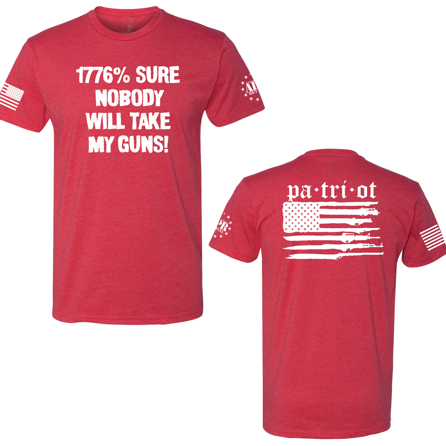 T-Shirts - 1776% Sure American Patriot Revival