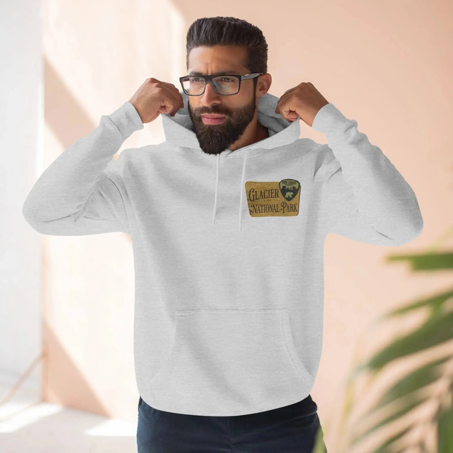 Park Service Apparel Glacier NP Unisex Hoodie Going-to-the-Sun Fleece Warm & Cozy by Park Service Apparel