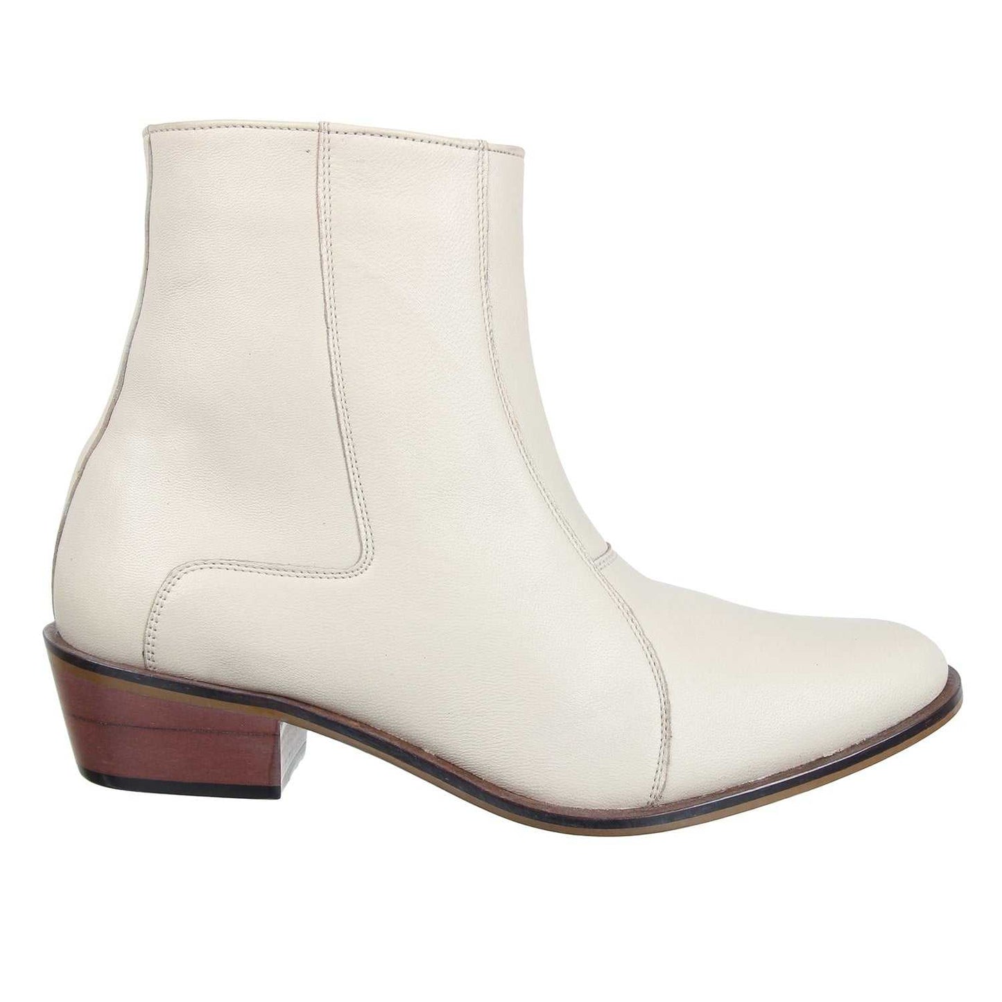 Jazzy Jackman Leather Ankle Length Boots for Men - MENLL