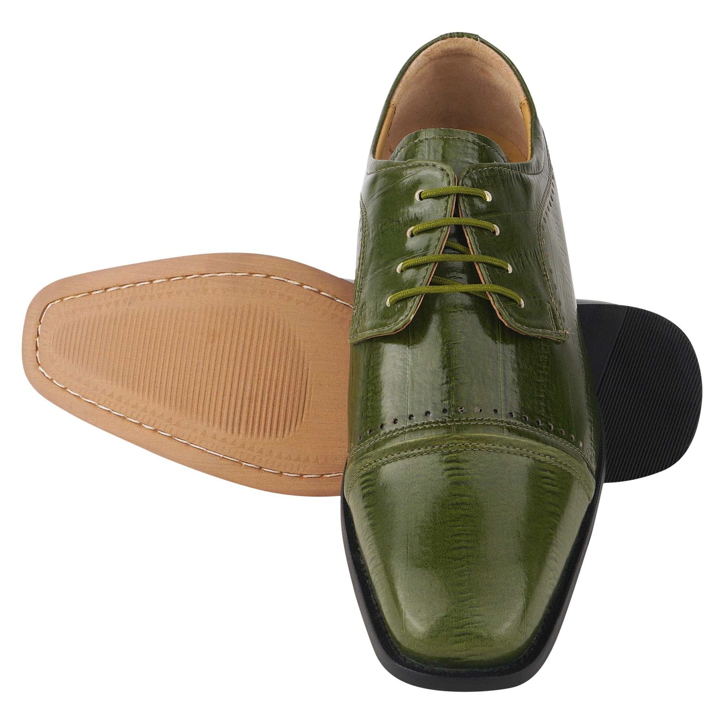 BRUCE Leather Oxford Style Dress Shoes - MENLL