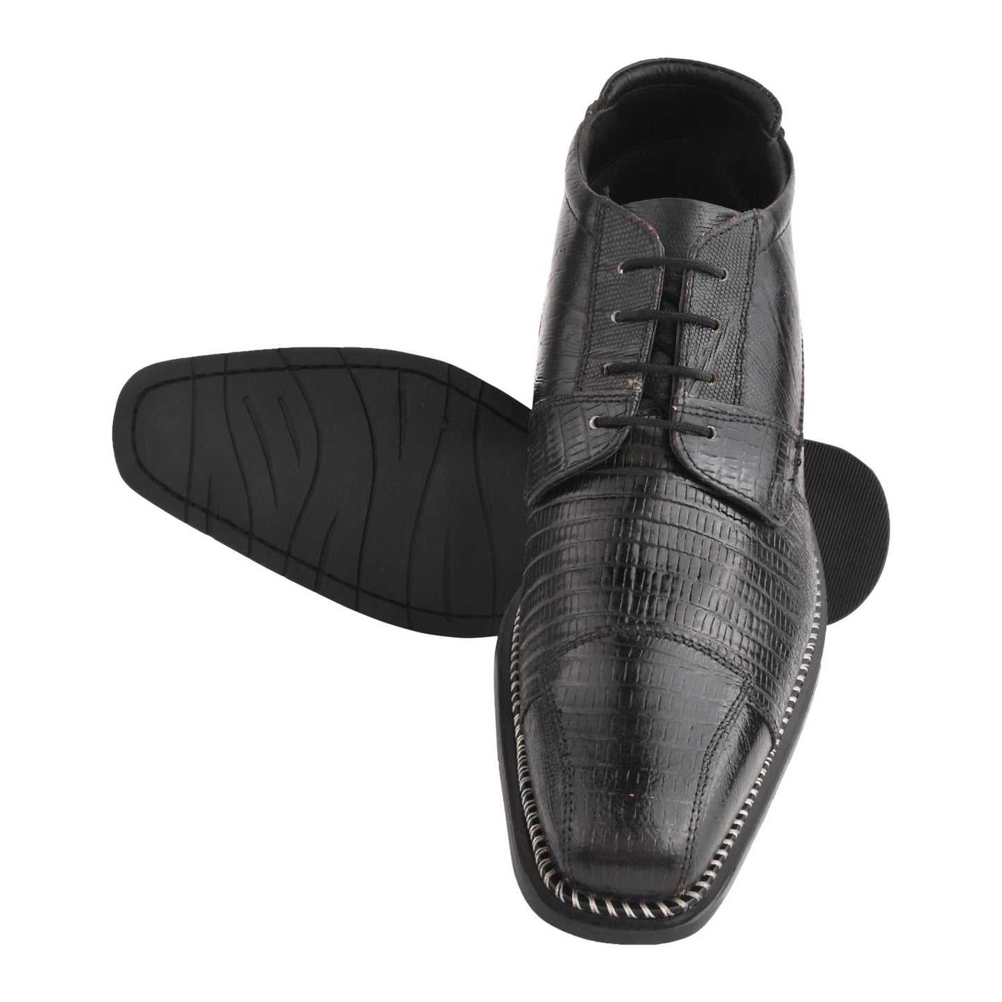 Foxx Leather Lace-Up Boots - MENLL