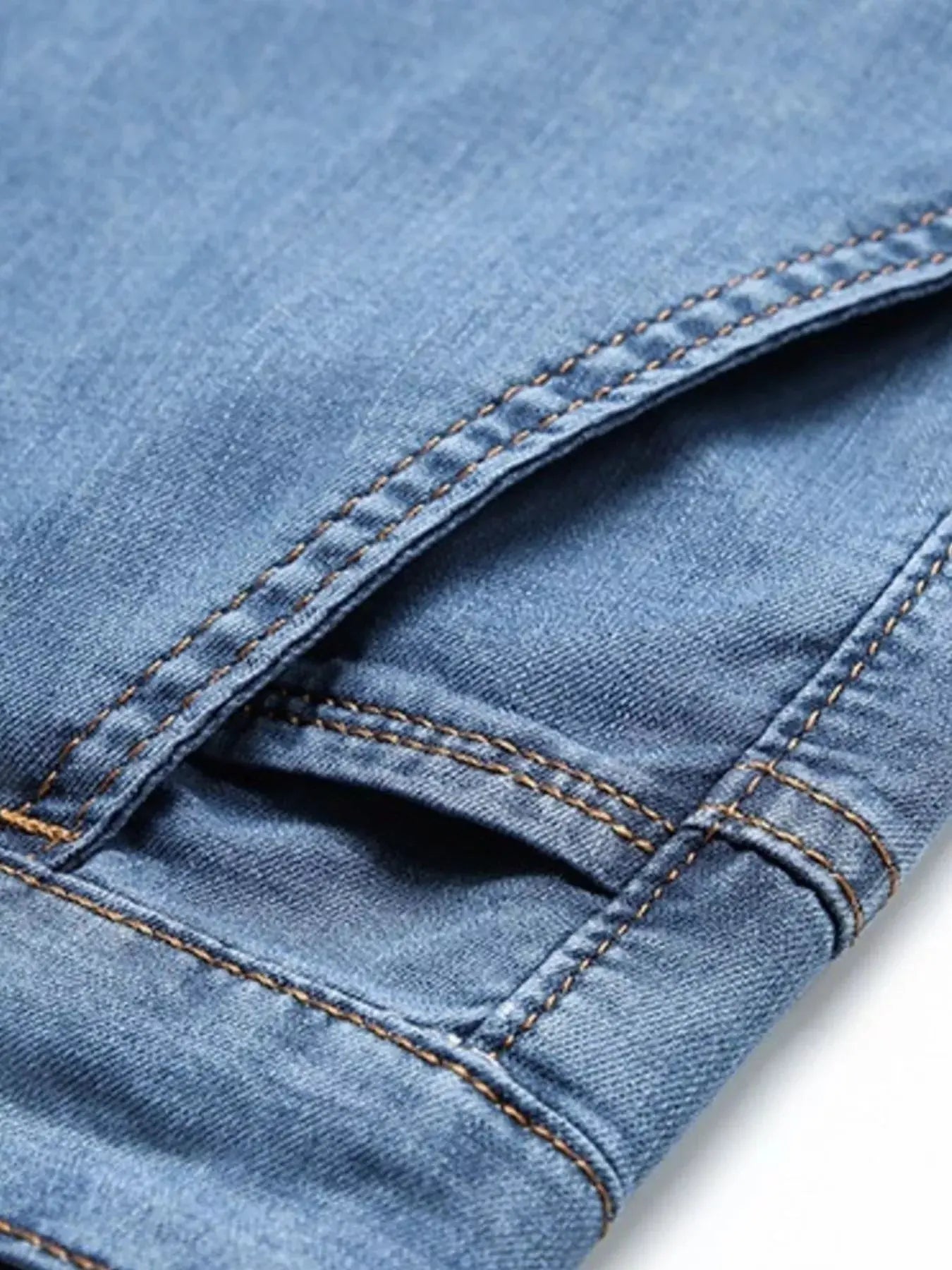 Trendsi Slim Fit Jeans Men's Modern Denim Casual Stretch Tapered Jeans by Trendsi