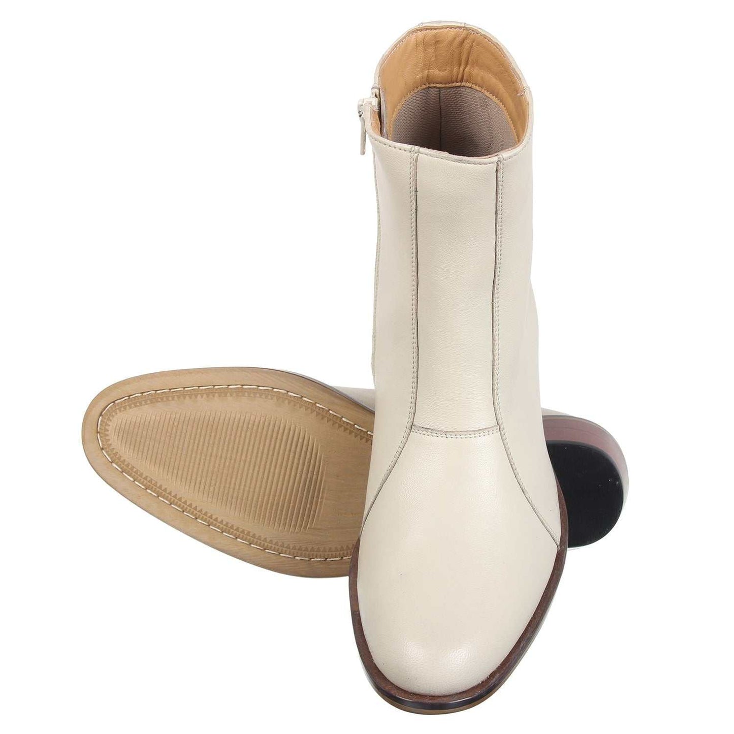 Jazzy Jackman Leather Ankle Length Boots for Men - MENLL