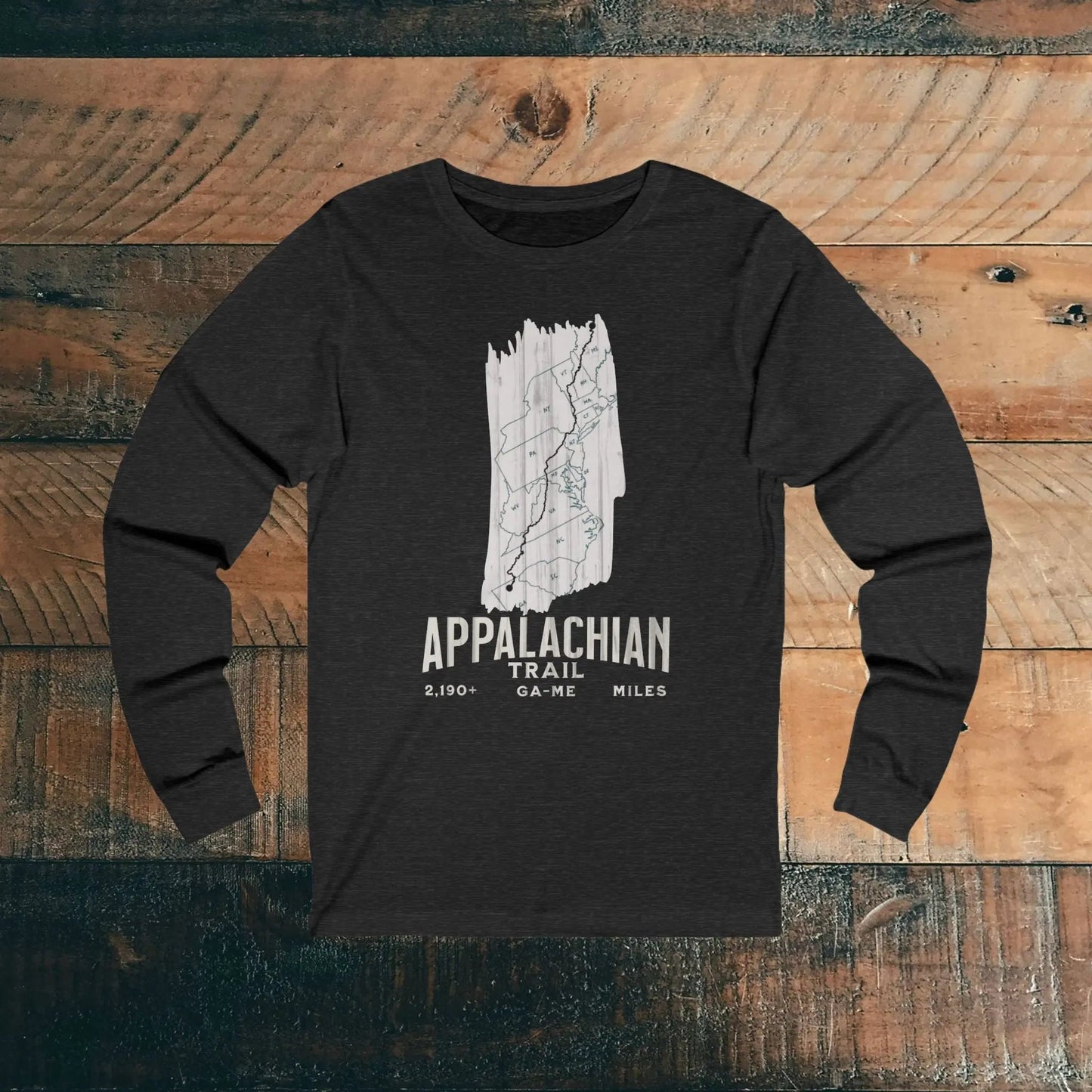 Appalachian National Scenic Trail Unisex Long Sleeve T-shirt AT White Blaze