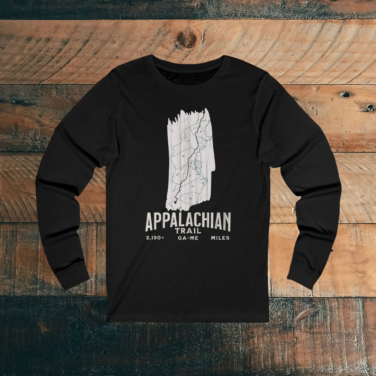 Appalachian National Scenic Trail Unisex Long Sleeve T-shirt AT White Blaze