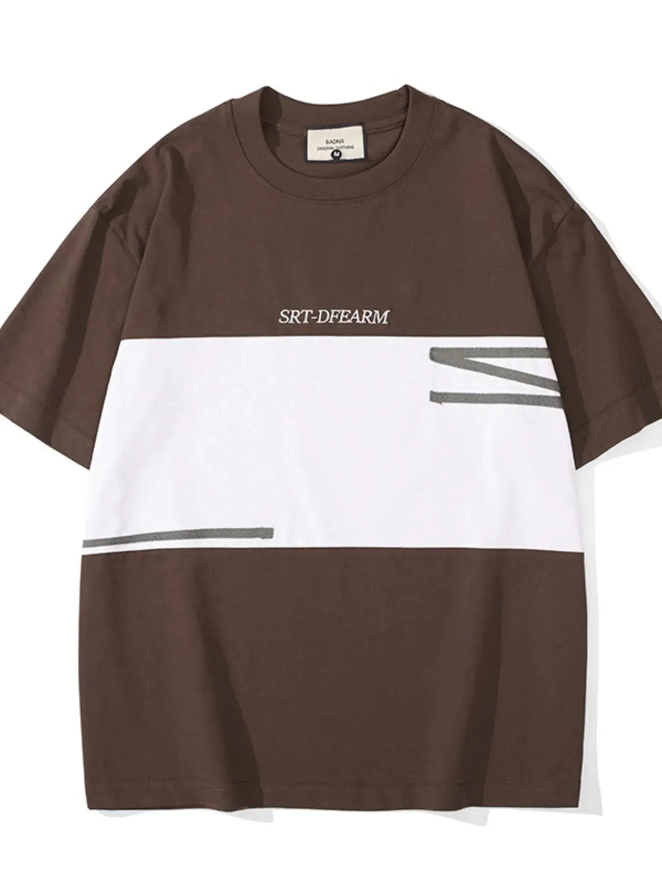 Trendsi Color Block Tee Men's Plus Size Casual T-Shirt Trendy Style by Trendsi