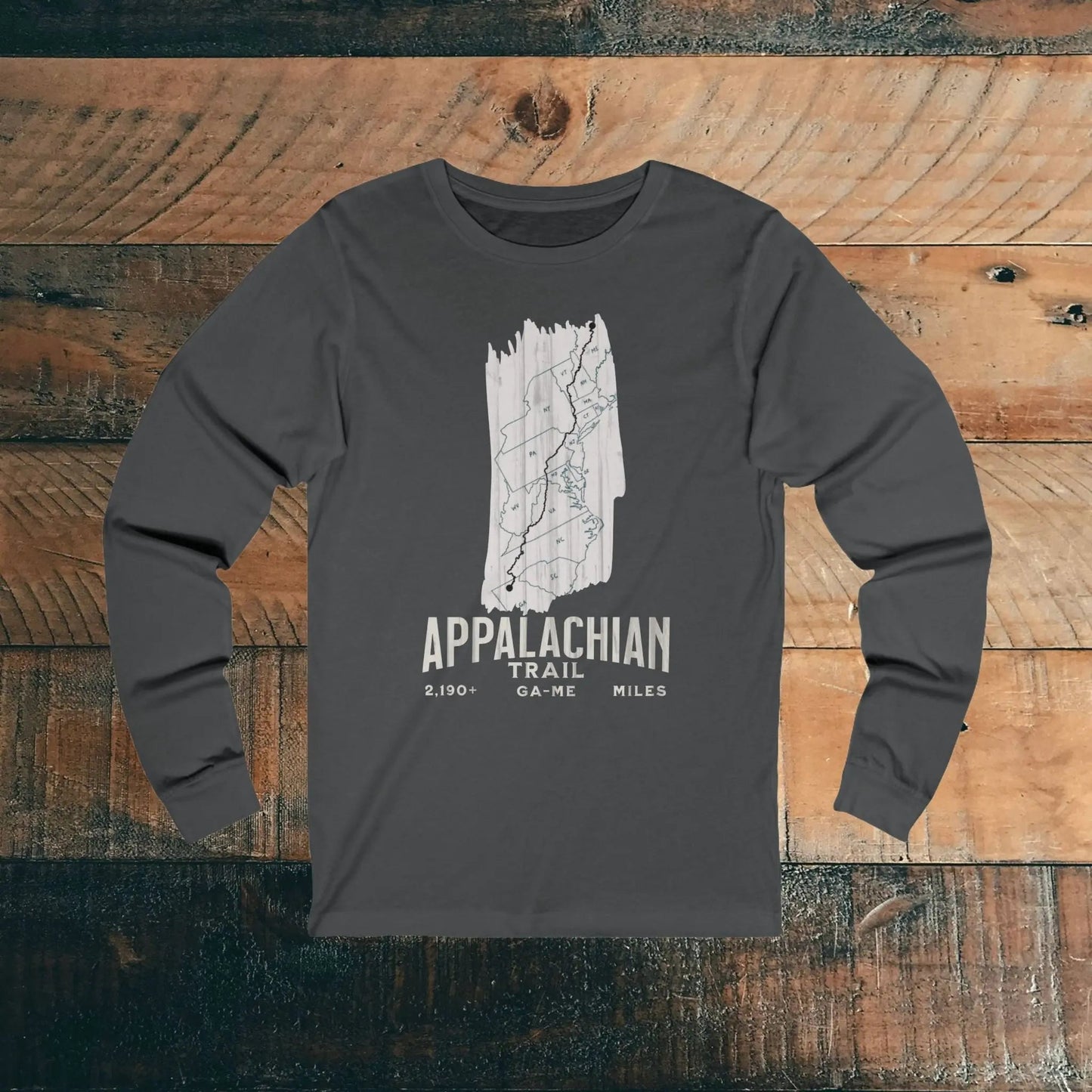 Appalachian National Scenic Trail Unisex Long Sleeve T-shirt AT White Blaze