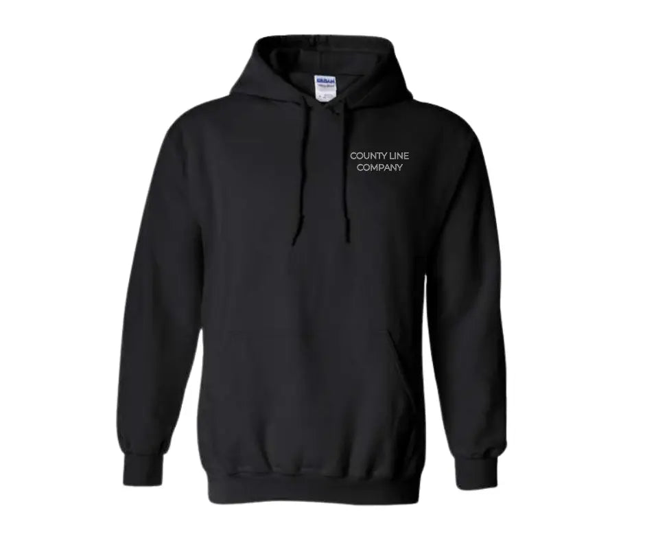 County Line Co. Blue Hoodie Men's Casual Workwear Hoodie - Durable & Warm by County Line Company