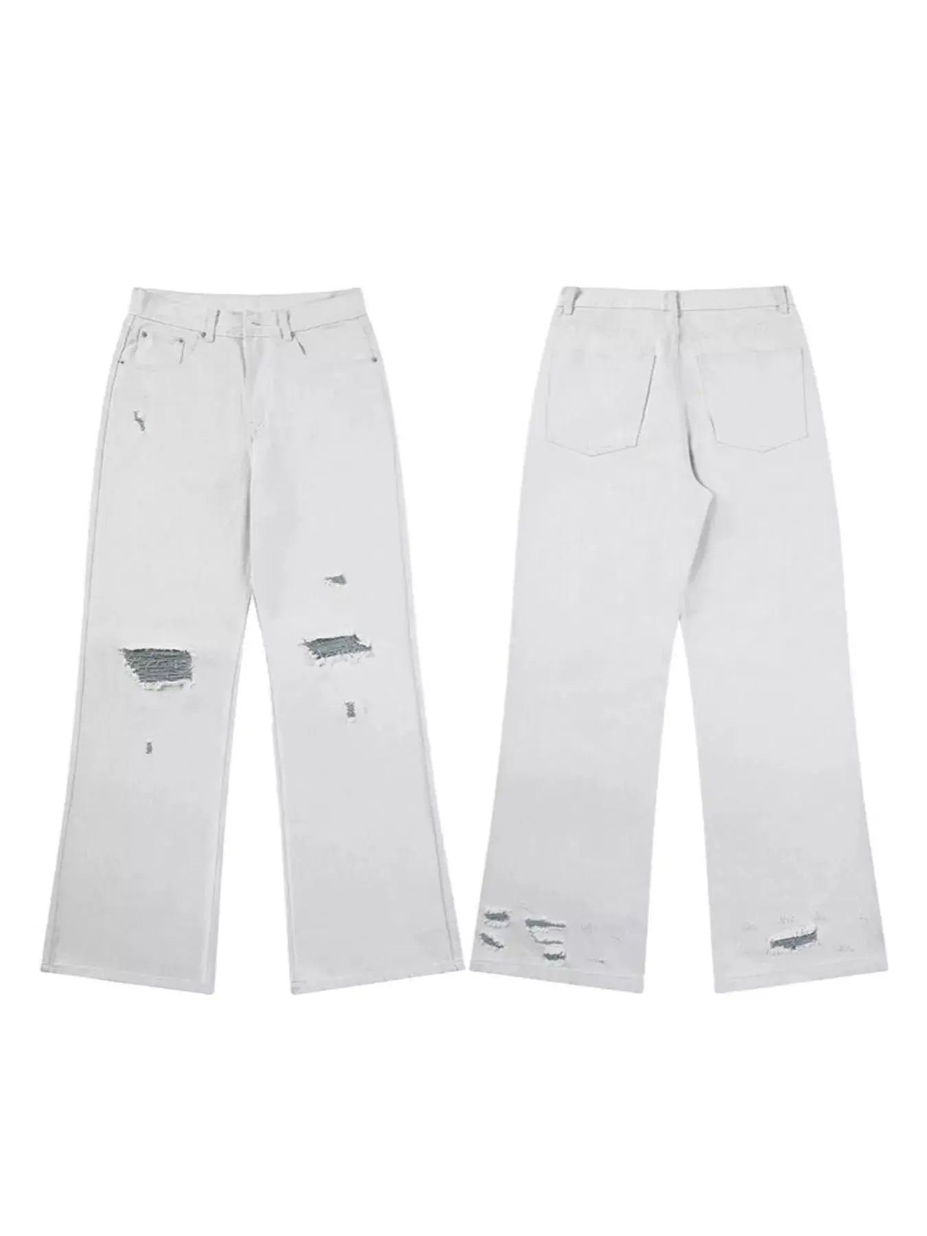 Trendsi Distressed Wide Leg Jeans Men's Plus Size Casual Denim Pants by Trendsi