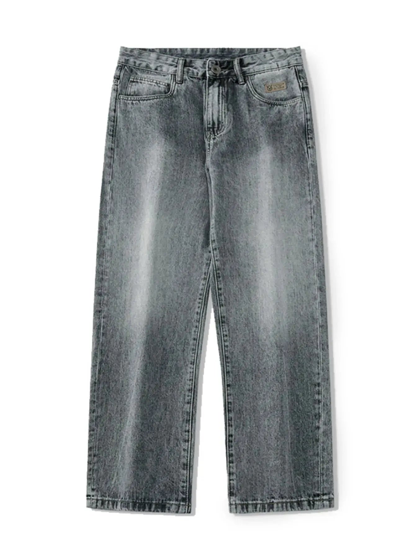 Trendsi Men's Vintage Wash Jeans Everyday Wear Denim Loose Fit by Trendsi