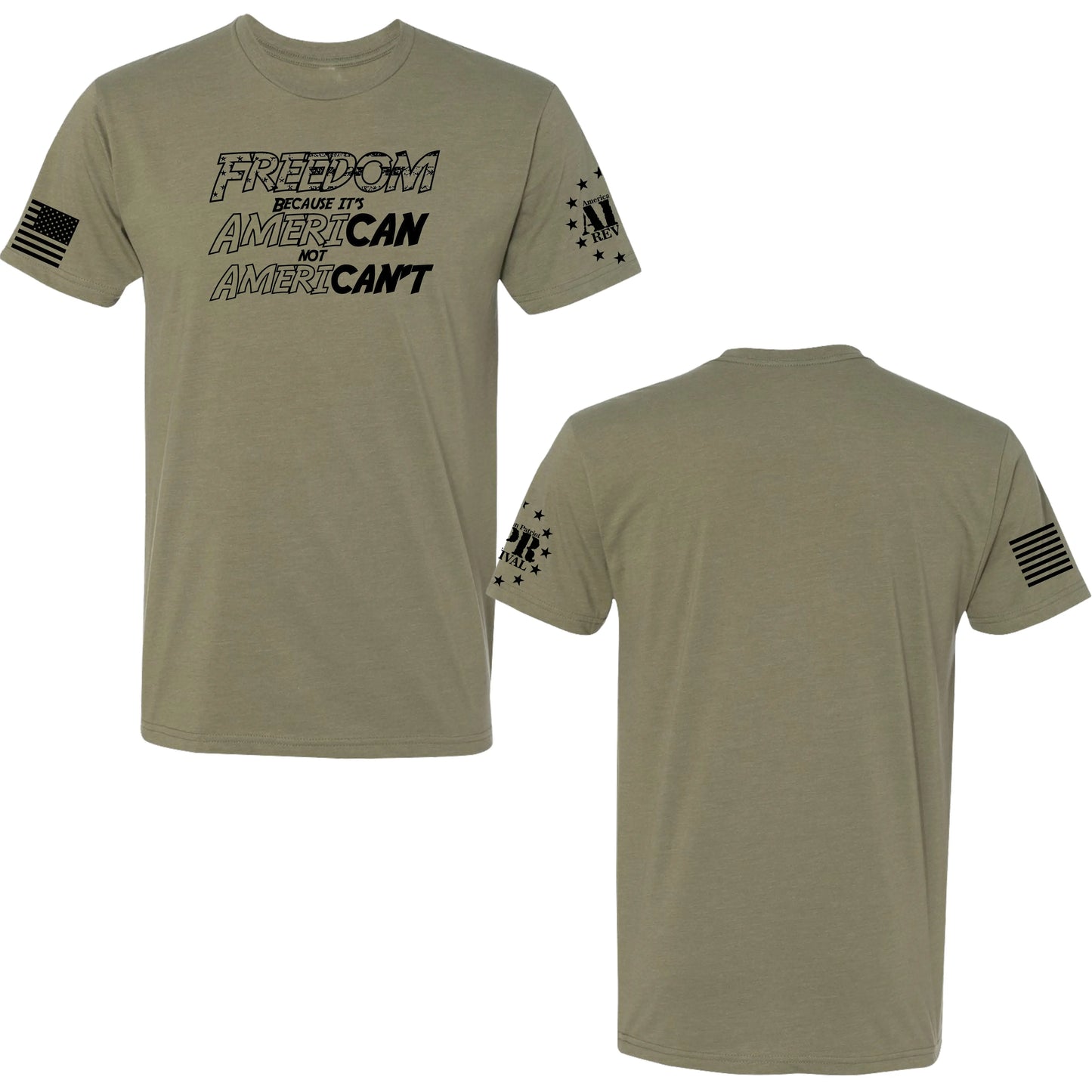 Men's Boxer Briefs - Patriotic Freedom - AmeriCAN Not AmeriCAN'T American Patriot Revival