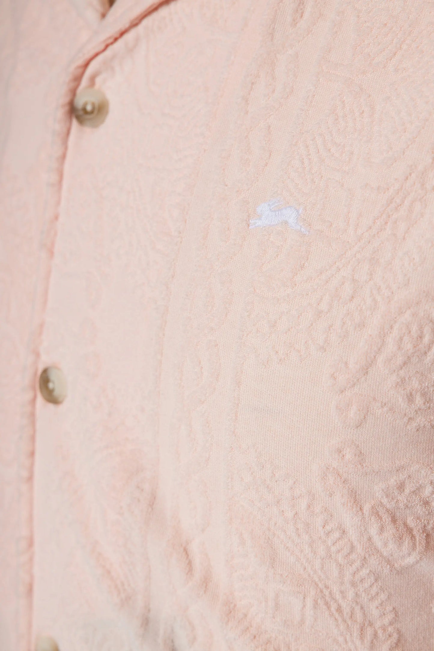 Short Sleeve Shirt - Jacquard Knit - Aston Pink A.Tiziano