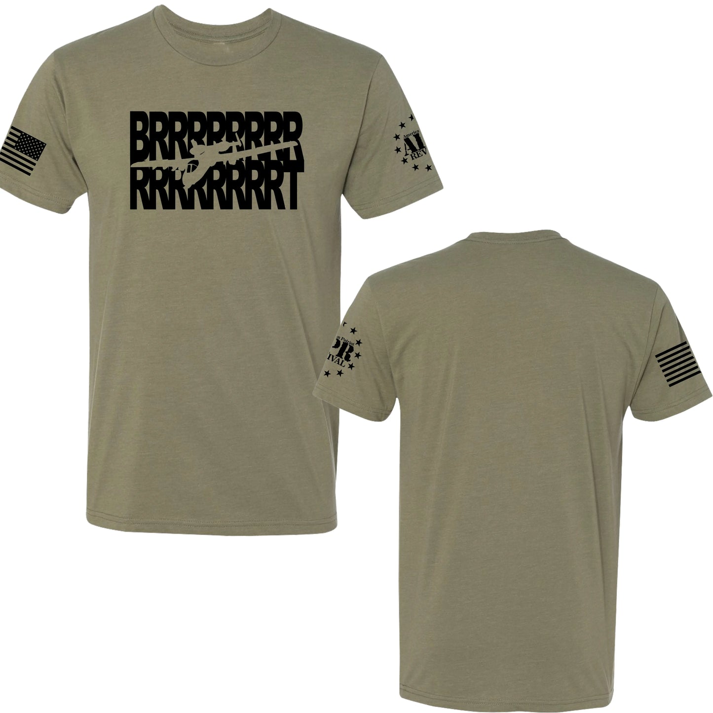 T-Shirt - A-10 Warthog BRRRRRRRRRT Sound - Patriotic Graphic Tee American Patriot Revival