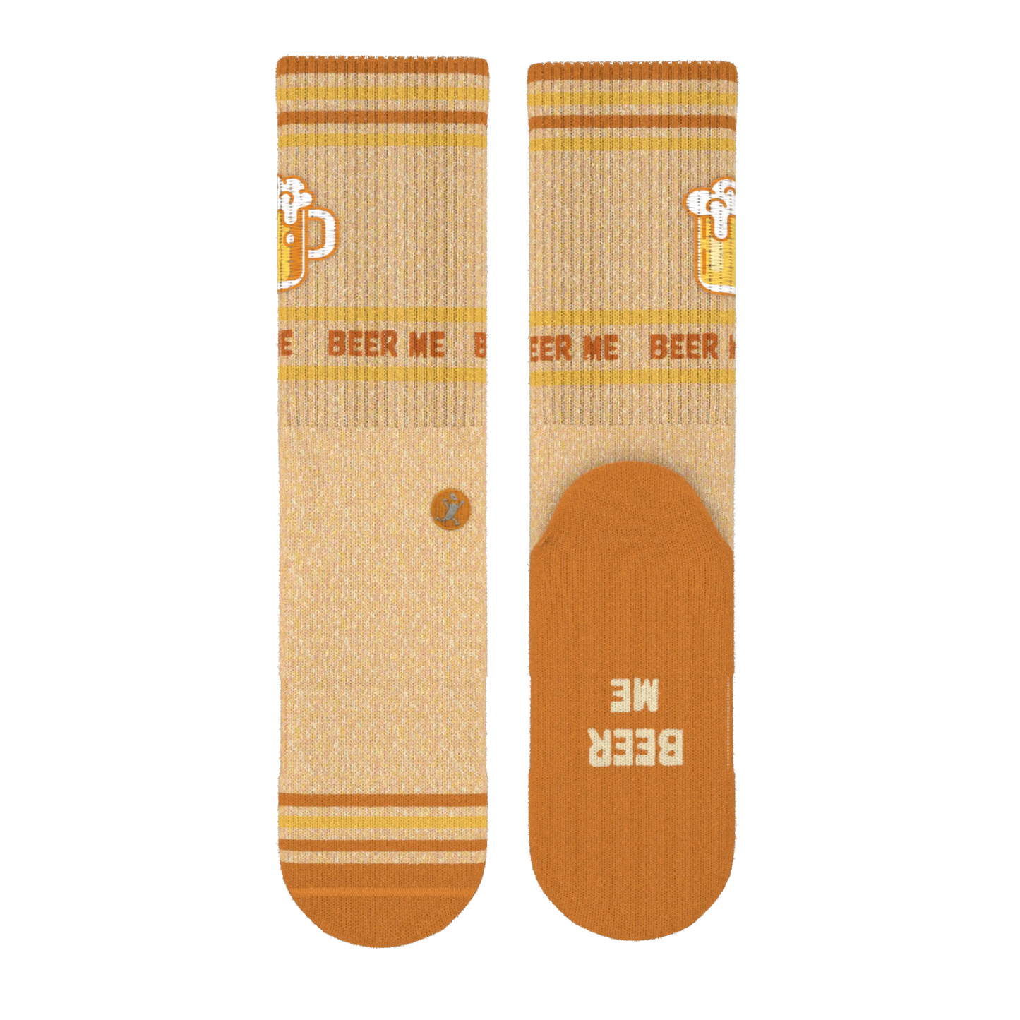The Barley Pop | Beer Heel Hammock™ Crew Socks - MENLL