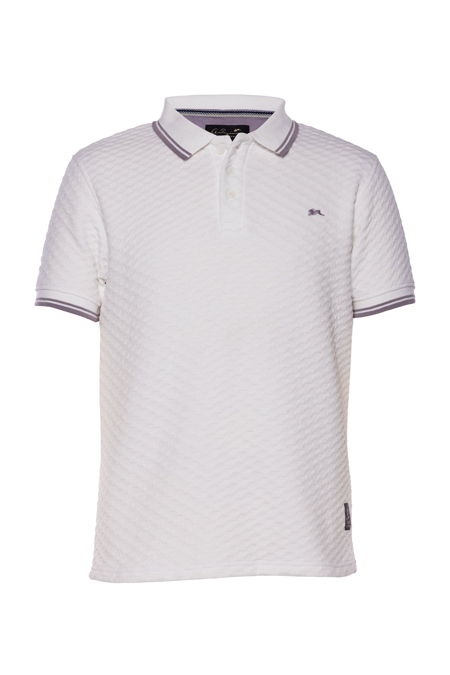 A.Tiziano Apparel - A.Tiziano Baylor | Jacquard Knit Polo - Premium Quality - Premium Quality