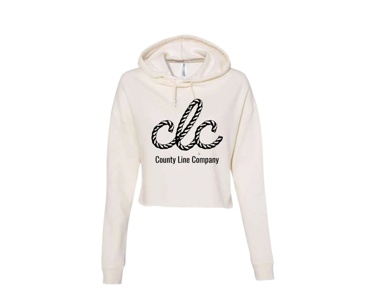 County Line Co. Bone Cropped Hoodie Women's Casual Hoodie Soft, Stylish by County Line Company