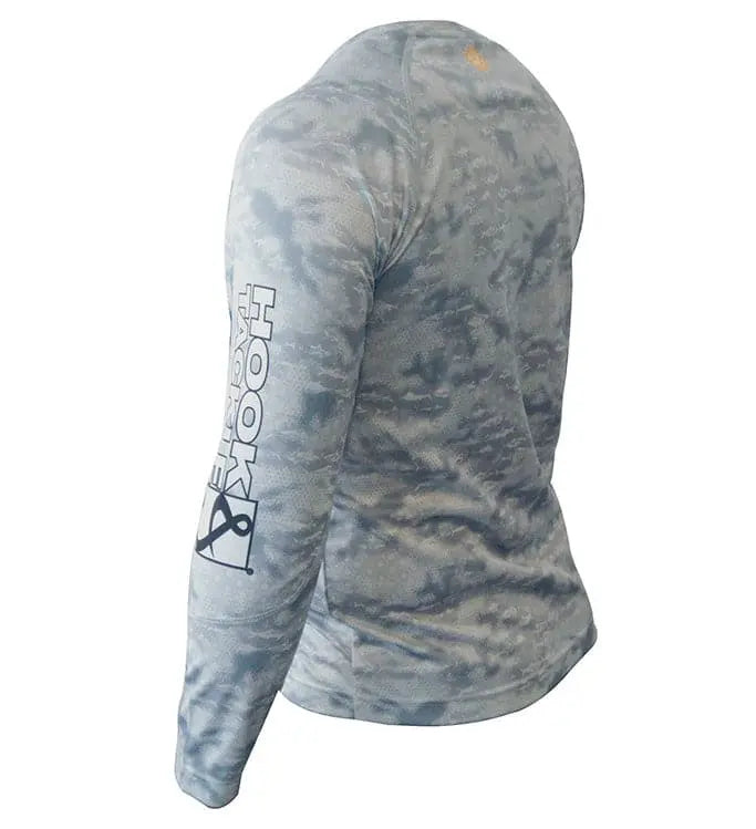Youth Fish Fractal UV Fishing Shirt (8-20) by Hook & Tackle