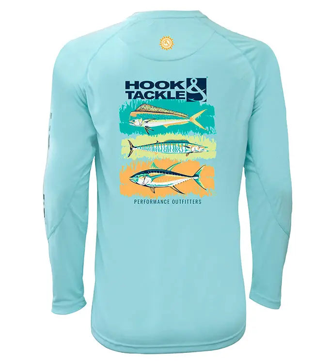 Youth Trio UV Fishing Shirt (8-20) by Hook & Tackle