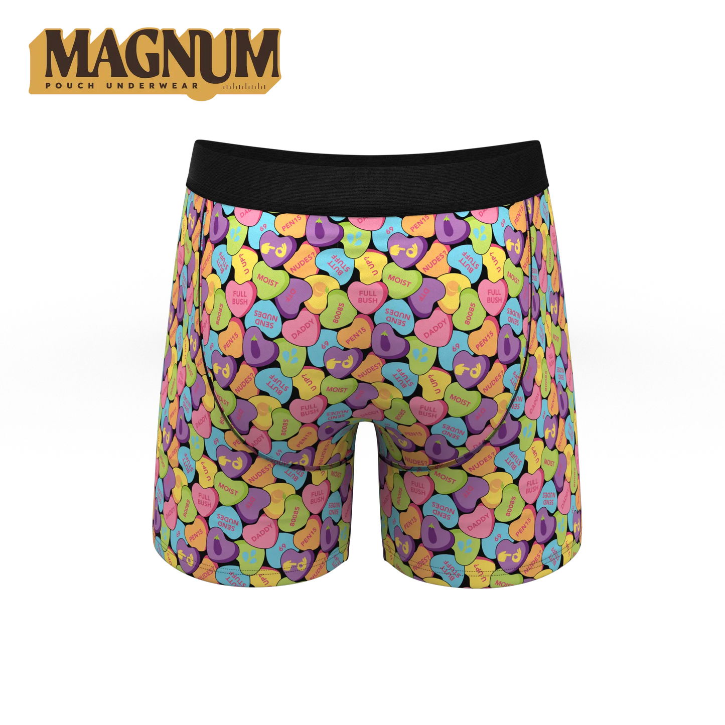 The Candy Crush | Candy Hearts Ball Hammock® Magnum Big Pouch Underwear - MENLL