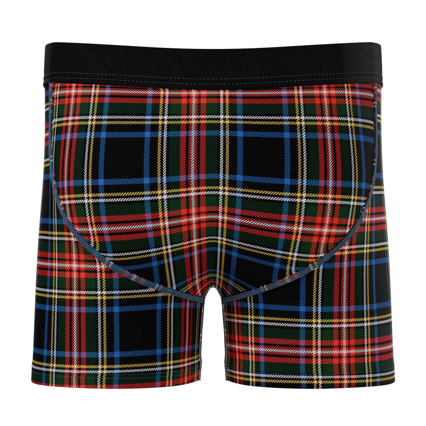 The Cappuccino | Holiday Tartan Plaid Boy's Boxer Briefs Shinesty