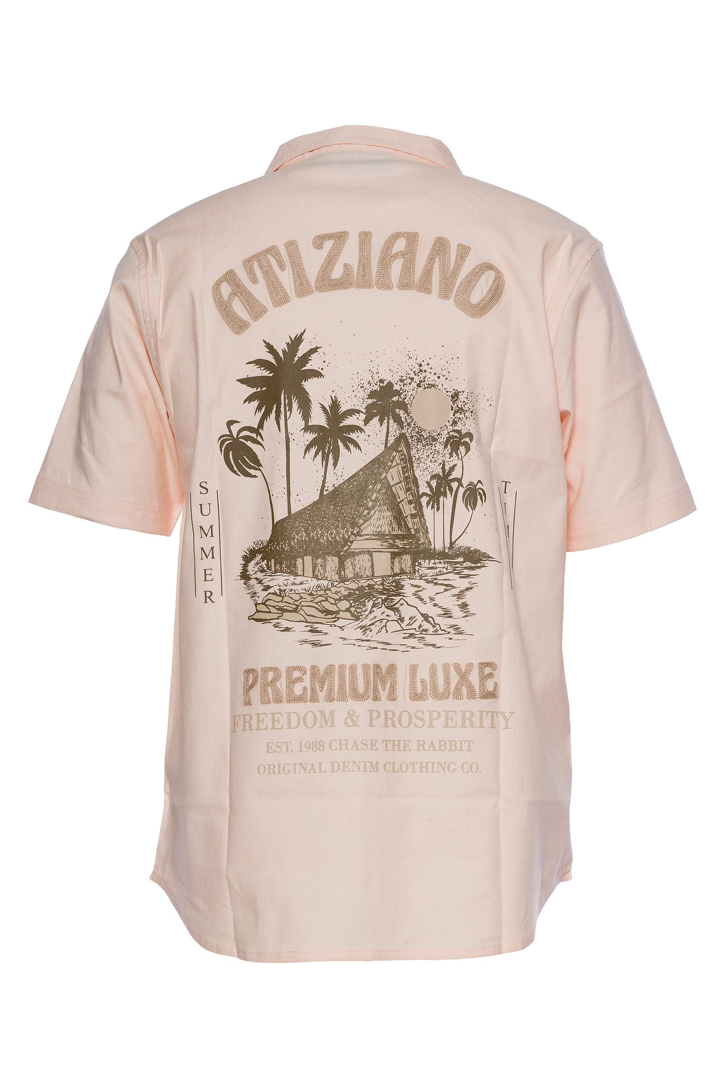 A.Tiziano A.Tiziano Men Shirts - Clark | Short Sleeve Linen Shirt - Premium Quality - Premium Quality