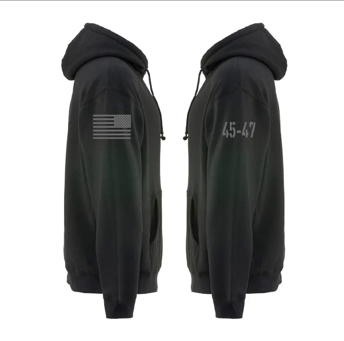 Dark MAGA Black Hoodie D.O.G.E SWAG