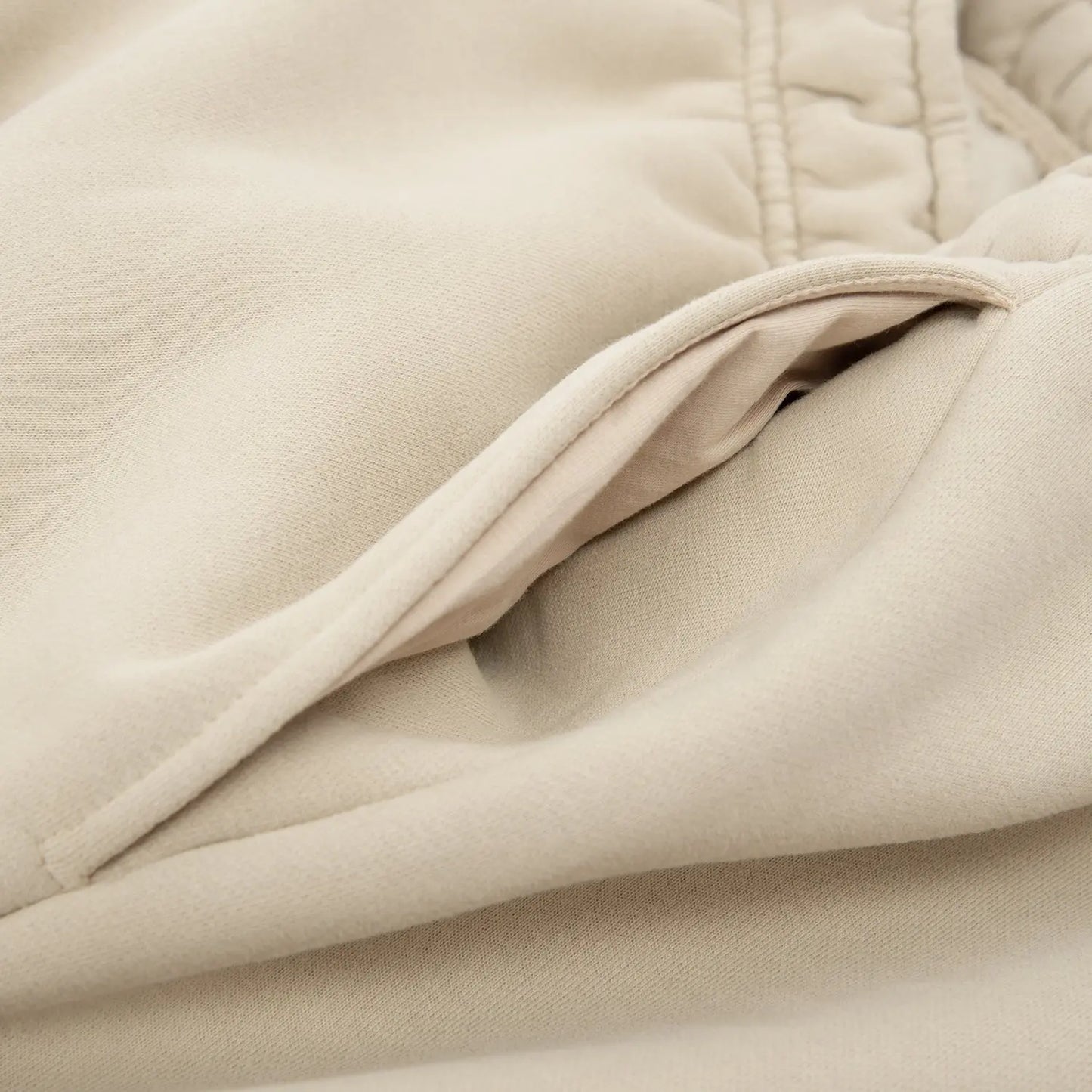 chill life style Beige Jogger Pants Women's Casual Bottoms Drawstring Elastic Cuffs by chill life style