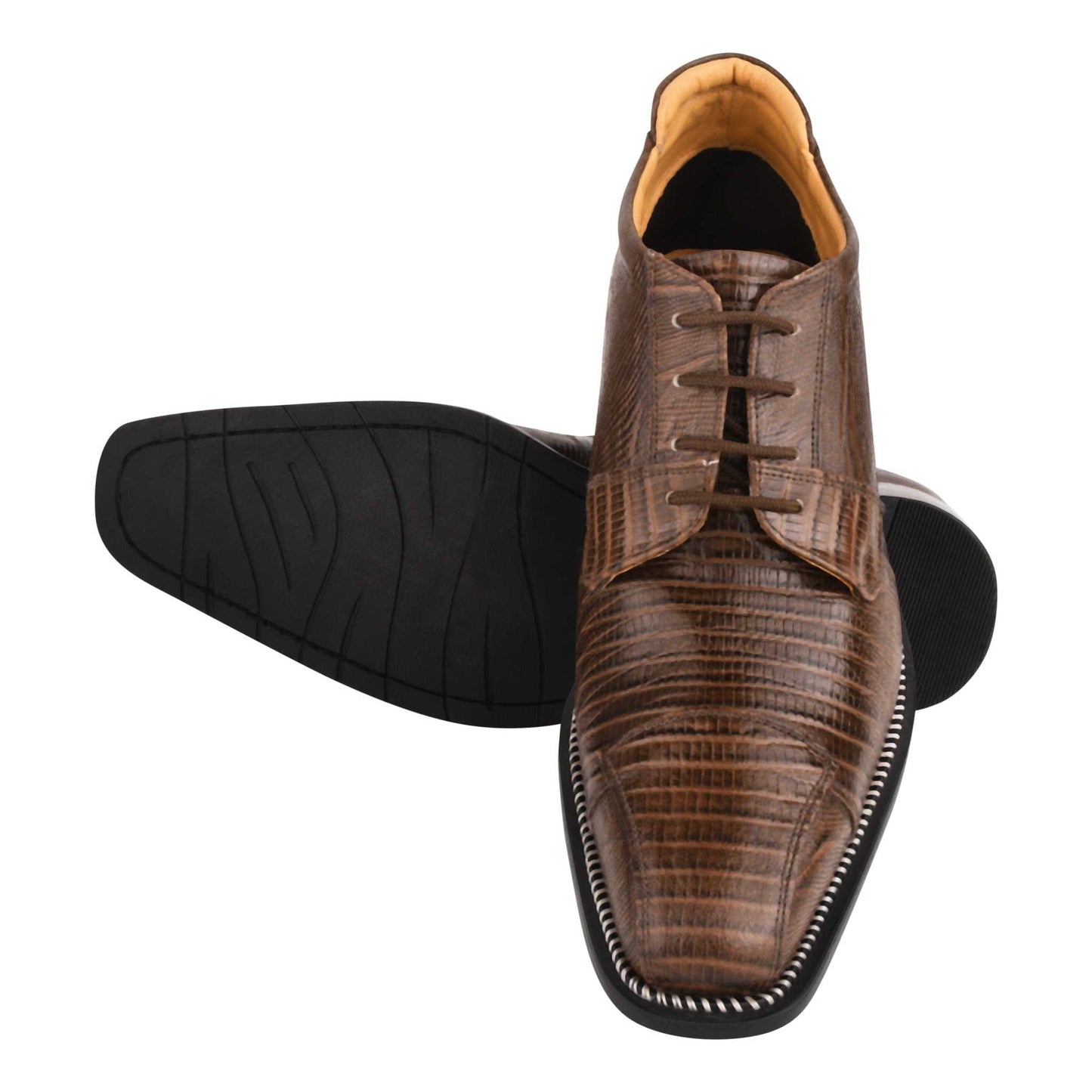 Foxx Leather Lace-Up Boots - MENLL