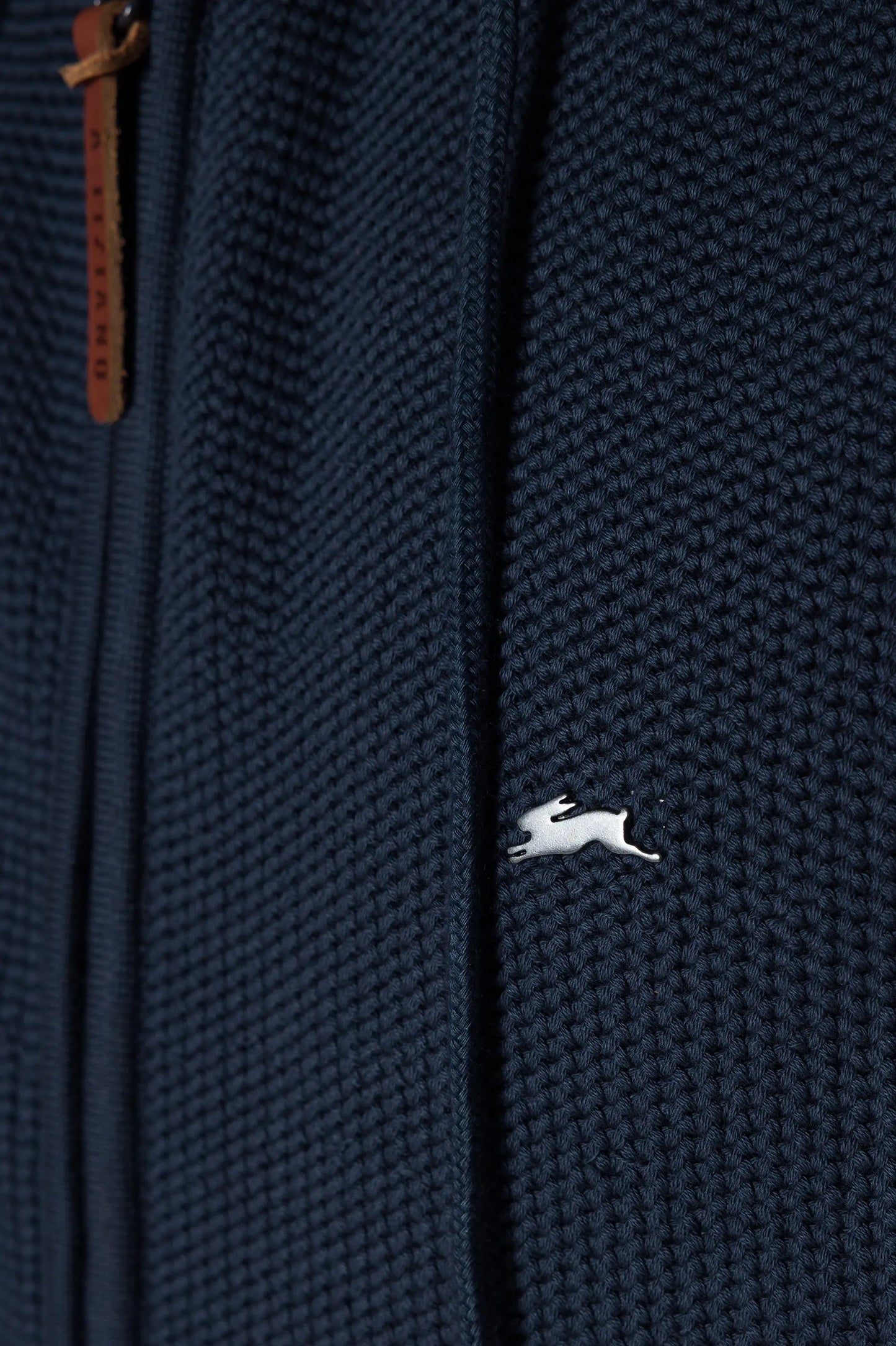 A.Tiziano Elijah Sweater Knit Hoodie Navy Premium Quality A.Tiziano