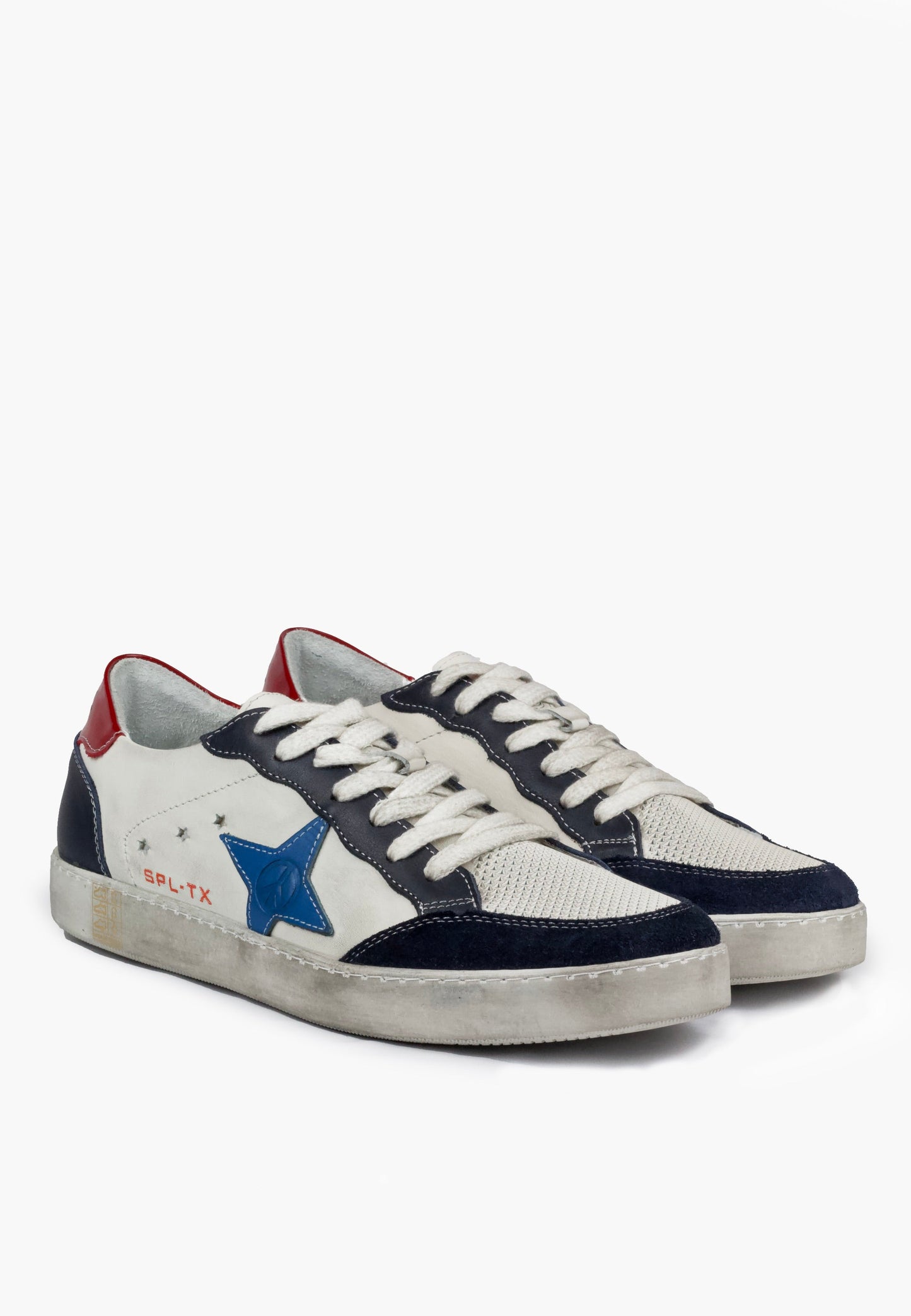 New Estrella Sneaker White Blue by SEPOL Shoes