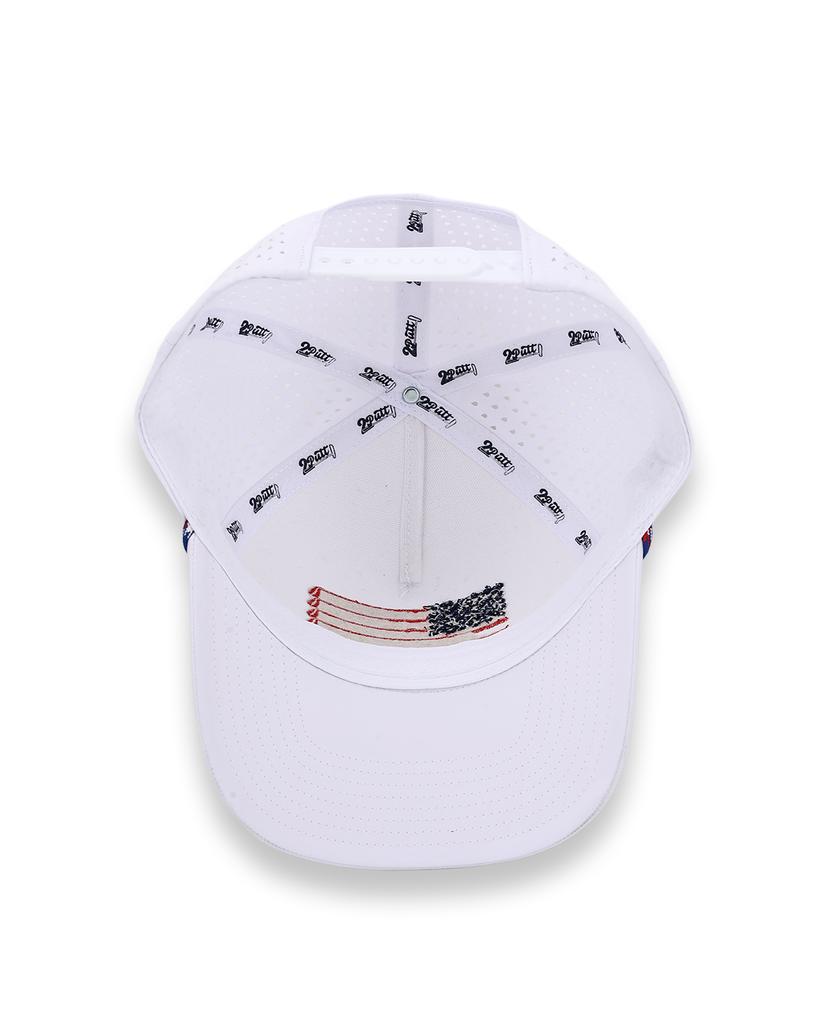 2putt American Flag Rope Flat Bill Hat - Side View