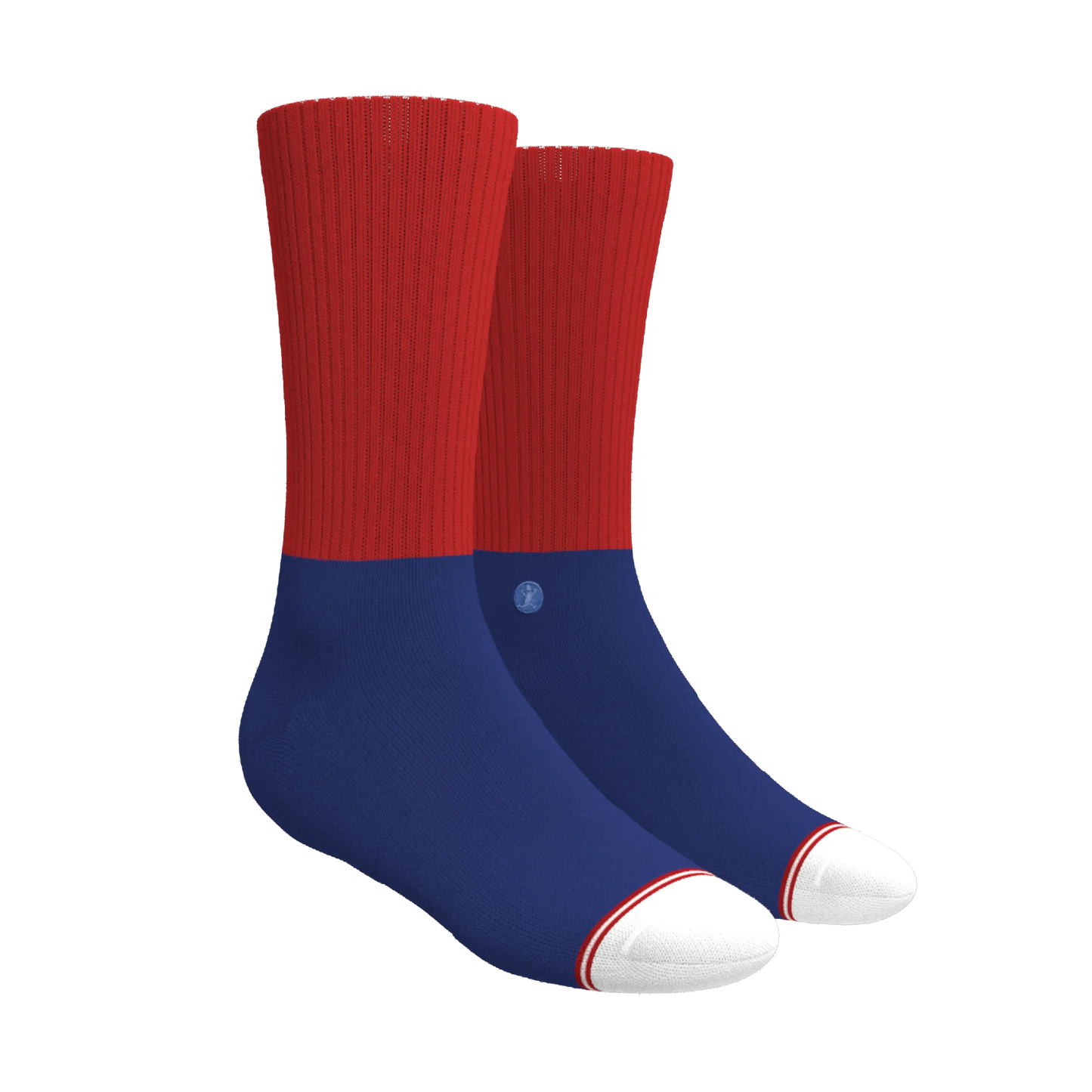 The Fourth | Patriotic Red and Blue Heel Hammock™ Crew Socks - MENLL
