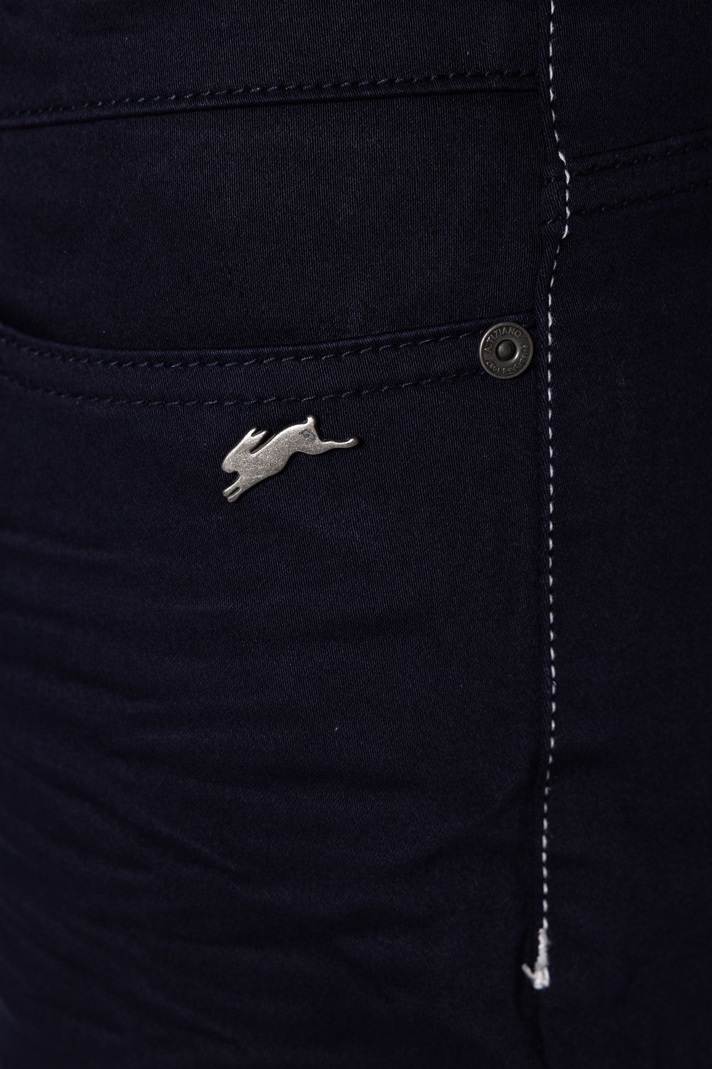 A.Tiziano Pants - A.Tiziano Hal | Sateen Jean - Premium Quality - Premium Quality