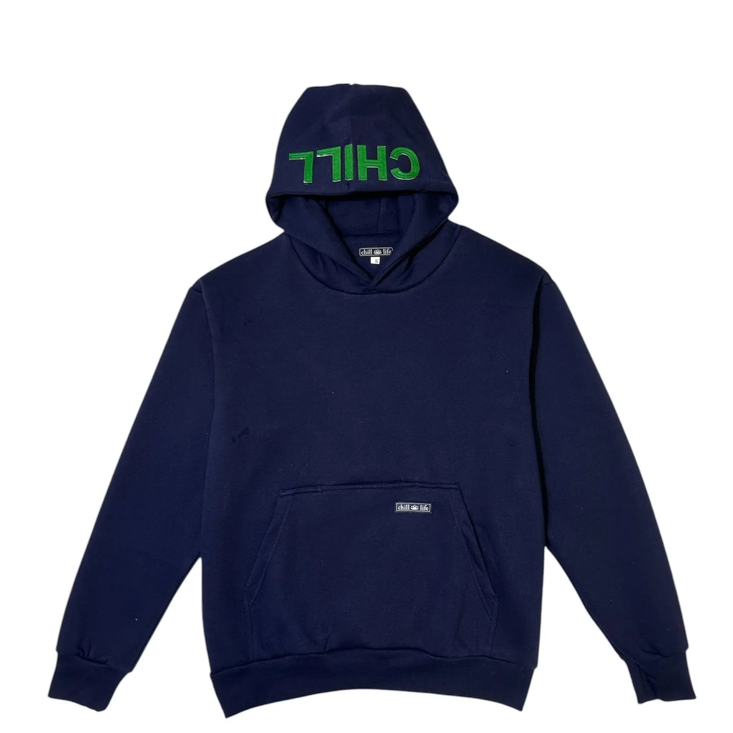 zen zip serenity applique-classic navy/kelly green chill life style