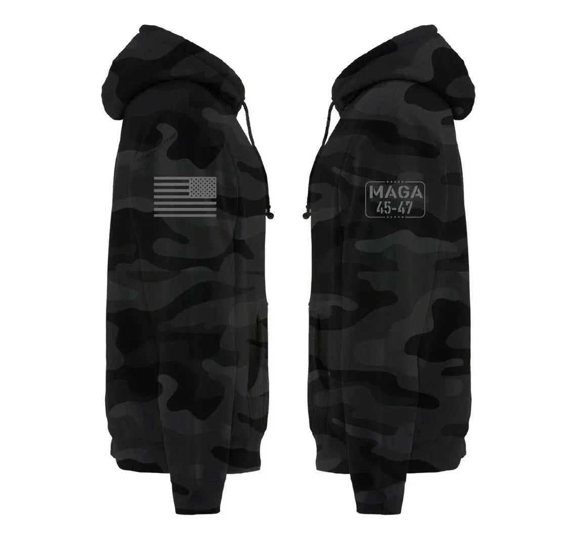 MAGA Camo Hoodie D.O.G.E SWAG