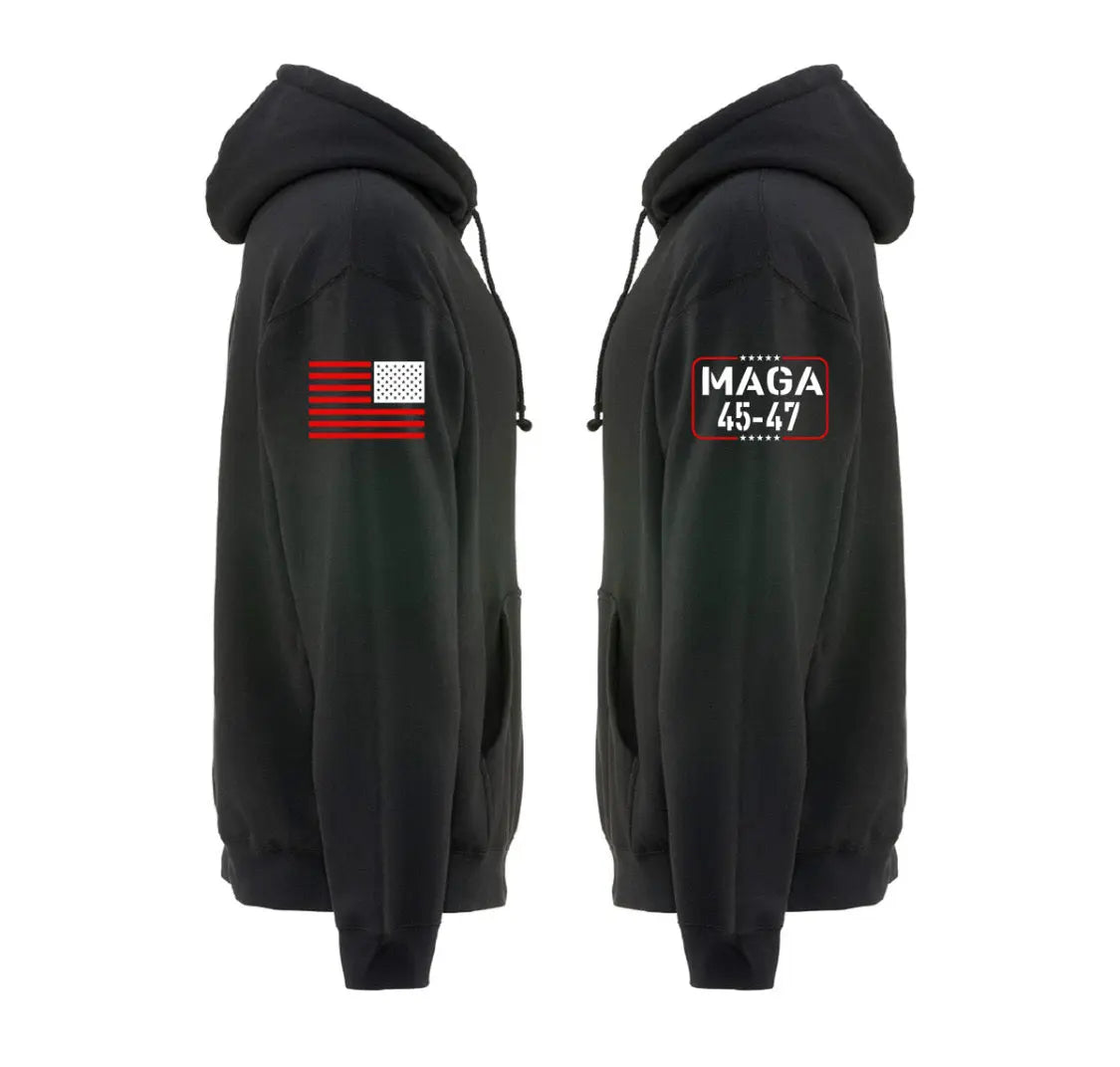 Gulf of AMERICA w/ Flag Hoodie D.O.G.E SWAG