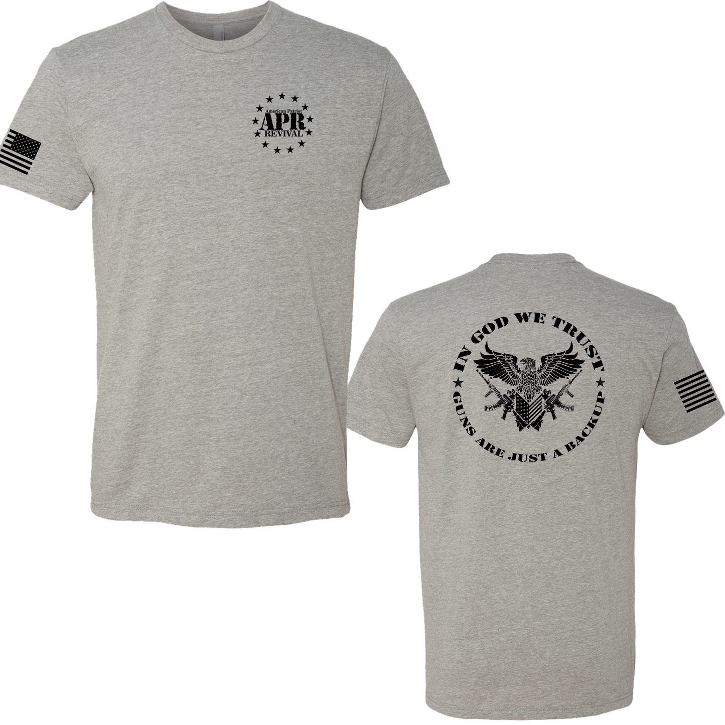 T-Shirts - In God We Trust, Guns are... American Patriot Revival