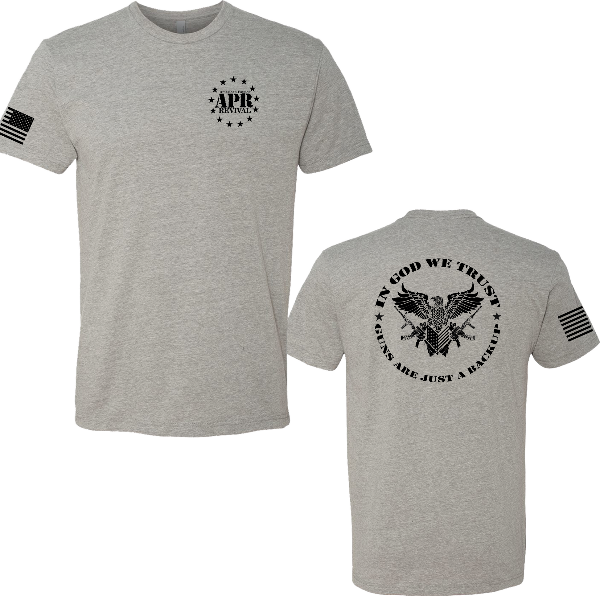 T-Shirts - In God We Trust, Guns are... American Patriot Revival