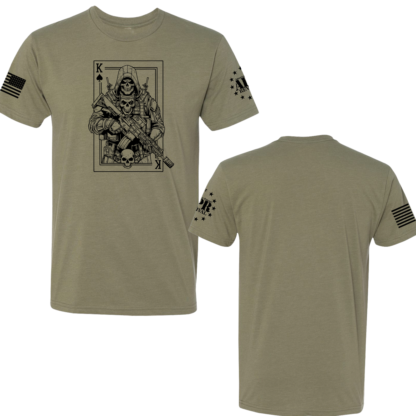 T-Shirts - King of Spades American Patriot Revival