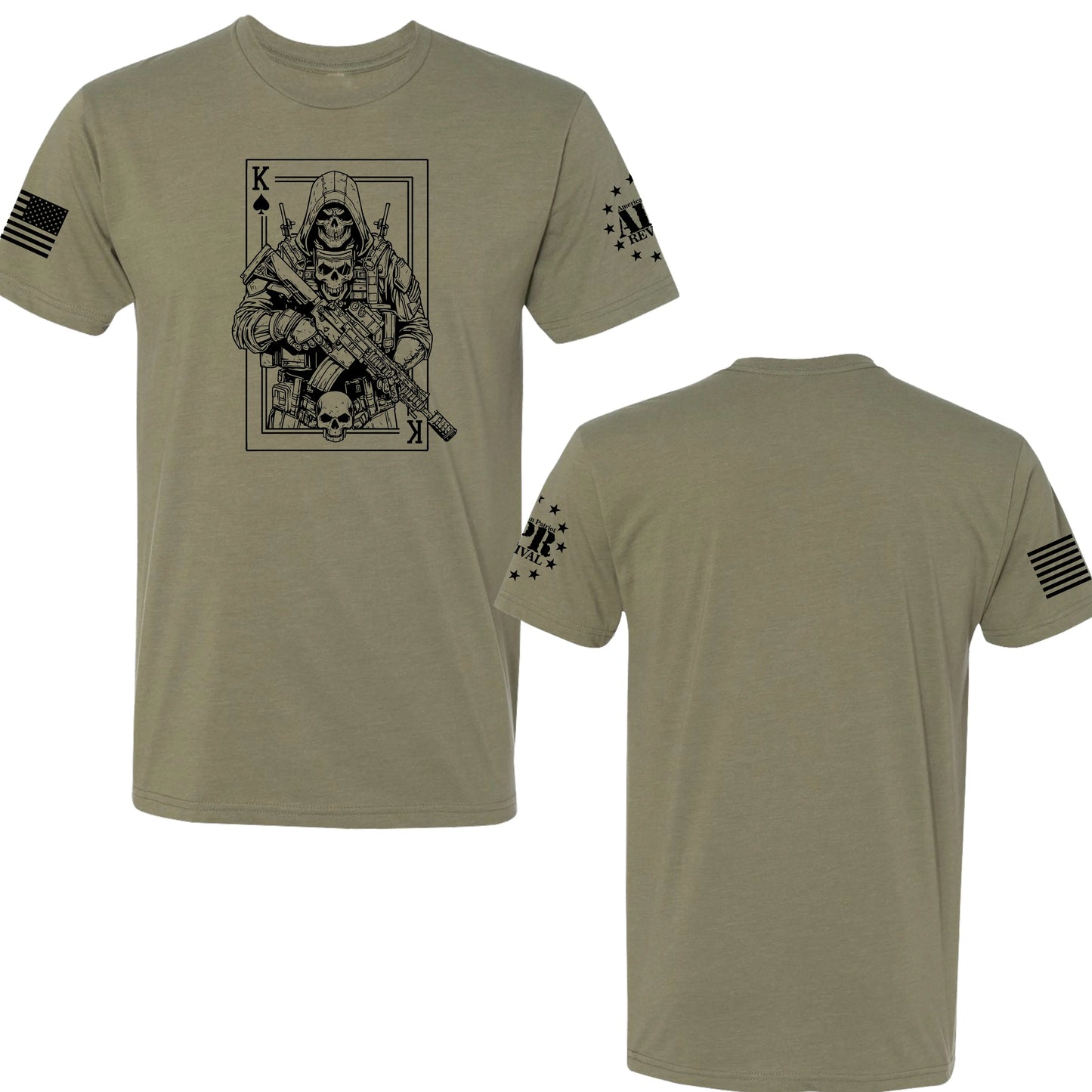 T-Shirt - King of Spades American Patriot Graphic Tee American Patriot Revival