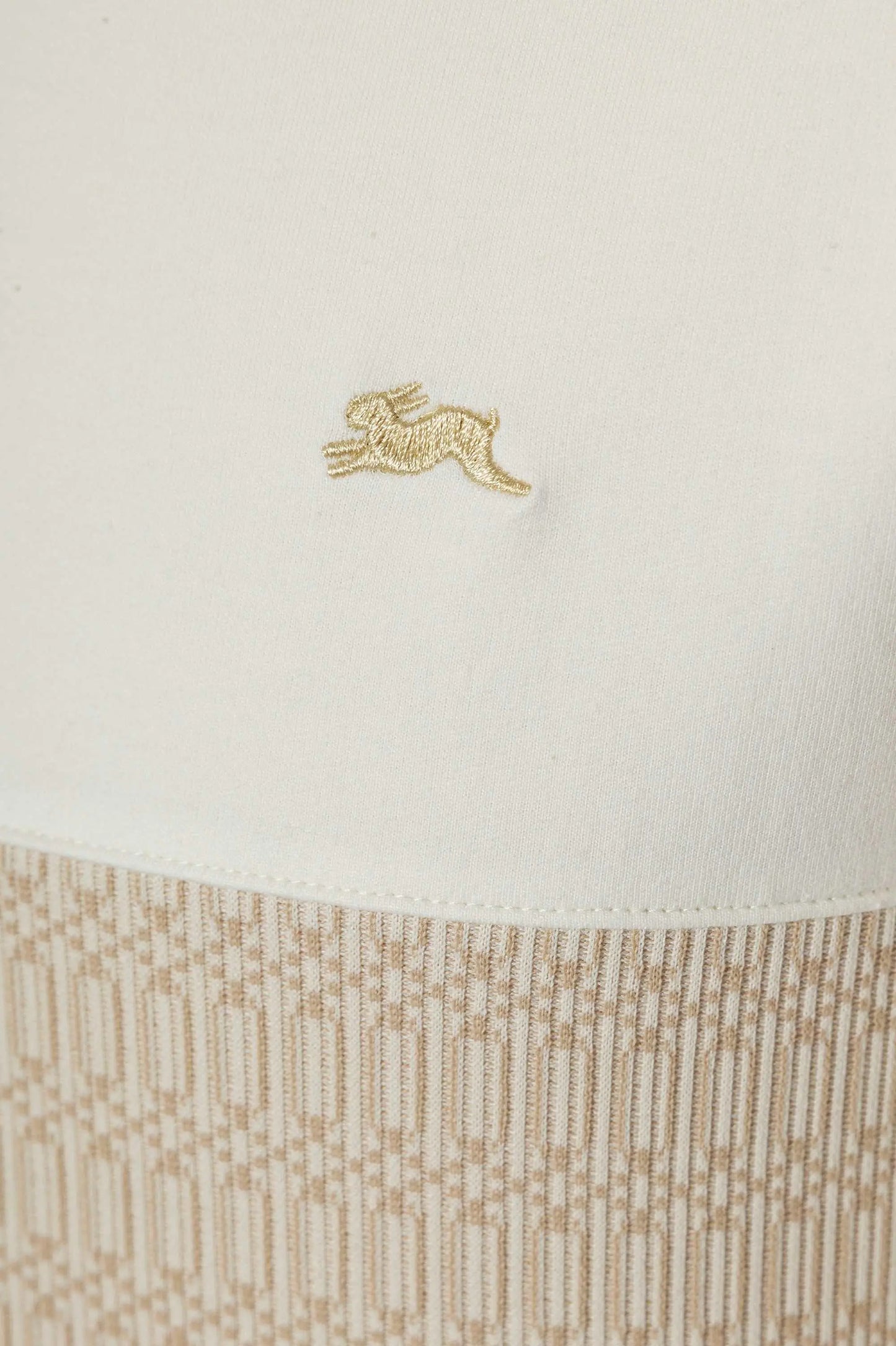 A.Tiziano Logan Premium Cotton Colorblock Sweater Cream by A.Tiziano