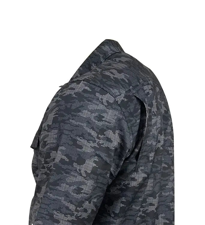 Men's Dot Camo UV Vented Fishing Shirt Hook & Tackle