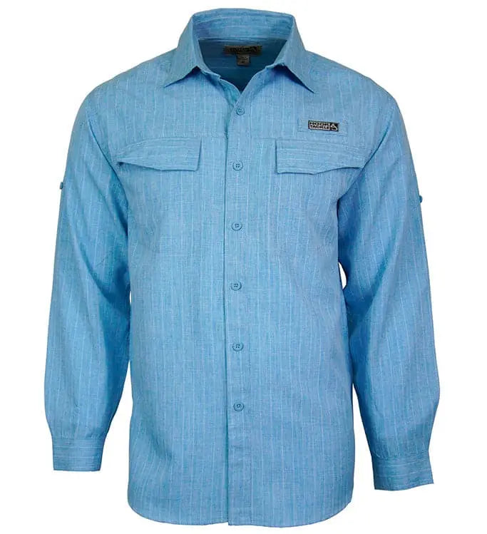 Men's Inlet L/S UV Vented Fishing Shirt by Hook & Tackle