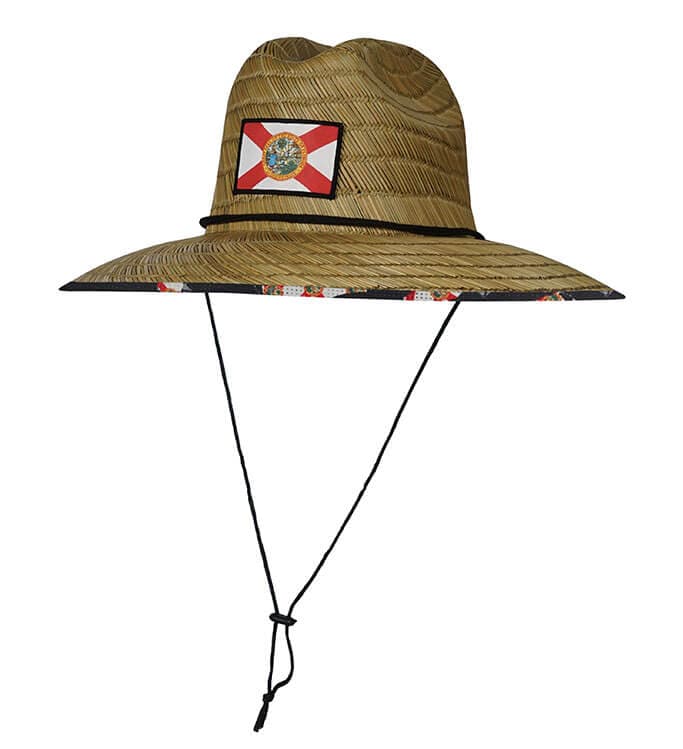 Activewear - Florida Straw Hat Hook & Tackle