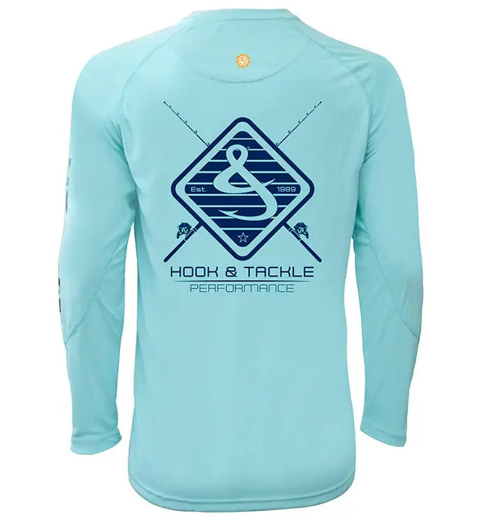 Hook & Tackle UV Fishing Shirt Men's Long Sleeve Outdoor Performance Sun Protection Top by Hook & Tackle