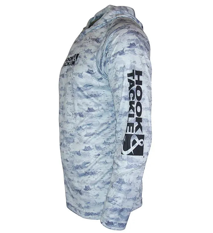 Men's Billfish Camo UV Fishing Hoodie by Hook & Tackle